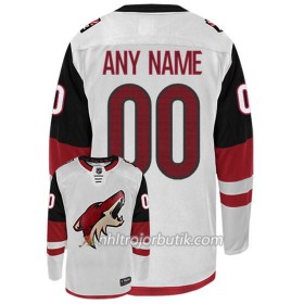 Män Ishockey Arizona Coyotes Tröja med eget tryck  Adidas Vit Authentic